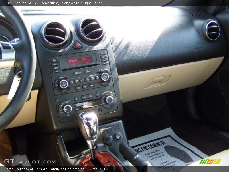 Ivory White / Light Taupe 2007 Pontiac G6 GT Convertible
