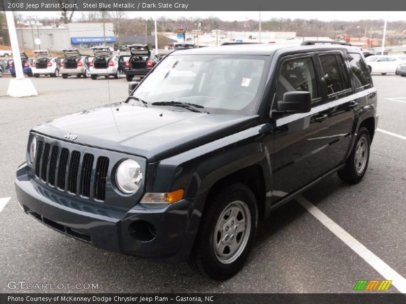 Steel Blue Metallic / Dark Slate Gray 2008 Jeep Patriot Sport