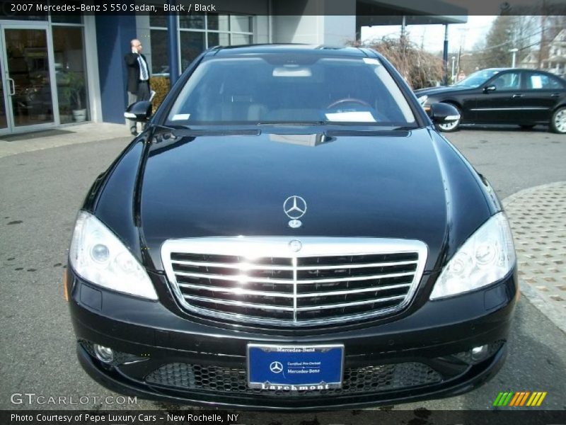Black / Black 2007 Mercedes-Benz S 550 Sedan