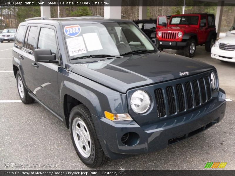 Steel Blue Metallic / Dark Slate Gray 2008 Jeep Patriot Sport