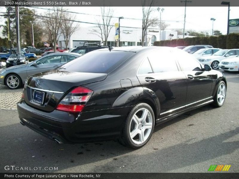 Black / Black 2007 Mercedes-Benz S 550 Sedan