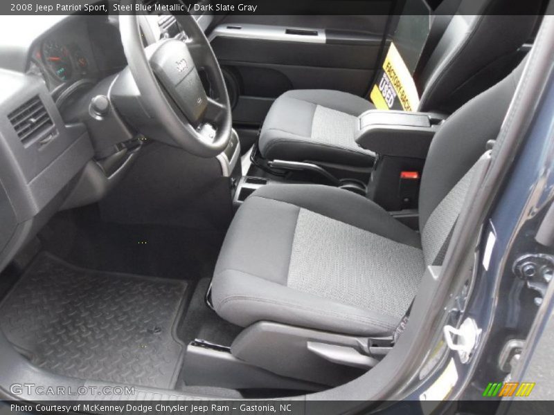 Steel Blue Metallic / Dark Slate Gray 2008 Jeep Patriot Sport