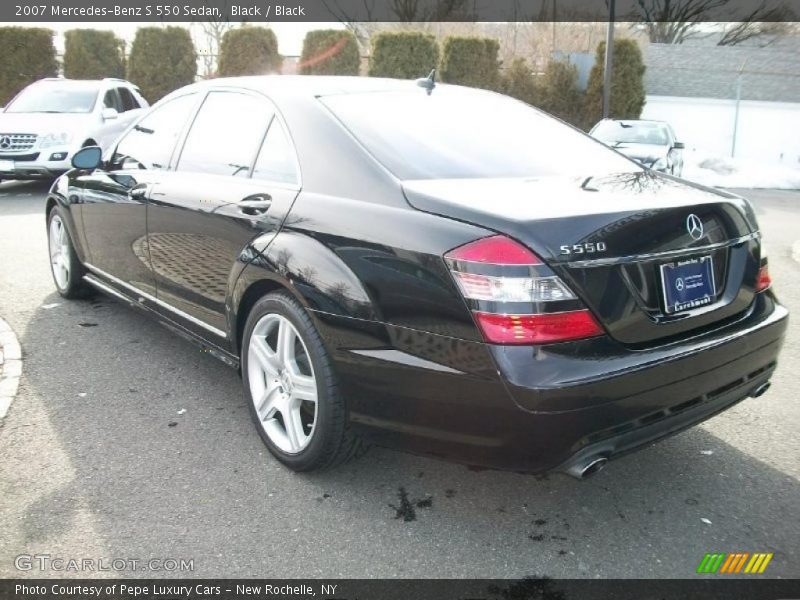 Black / Black 2007 Mercedes-Benz S 550 Sedan