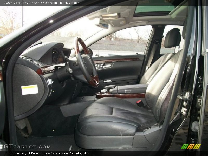 Black / Black 2007 Mercedes-Benz S 550 Sedan