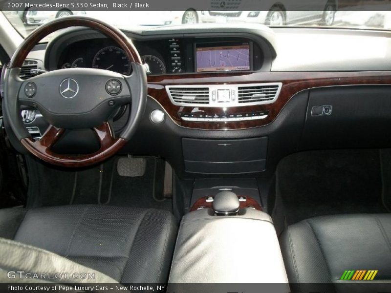 Black / Black 2007 Mercedes-Benz S 550 Sedan