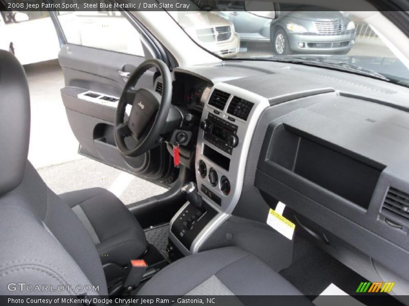 Steel Blue Metallic / Dark Slate Gray 2008 Jeep Patriot Sport