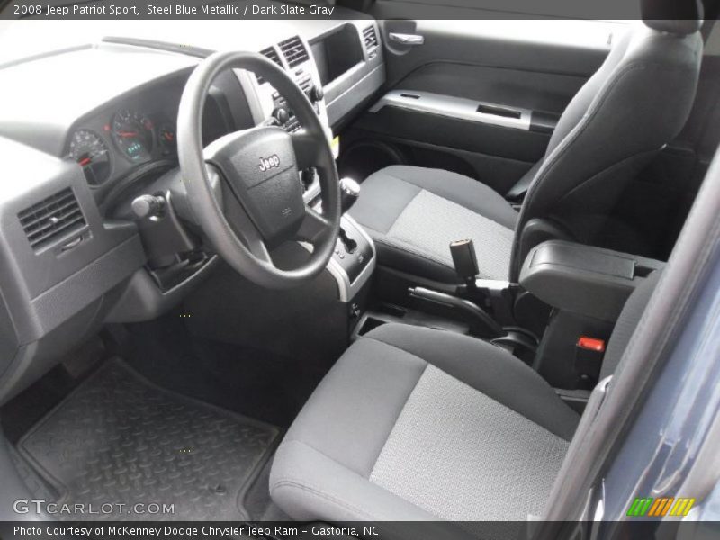 Steel Blue Metallic / Dark Slate Gray 2008 Jeep Patriot Sport