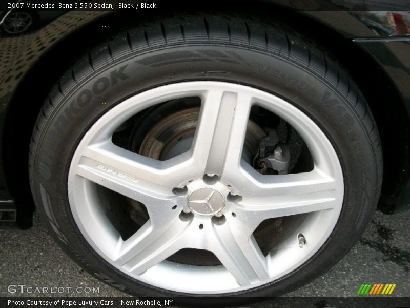 Black / Black 2007 Mercedes-Benz S 550 Sedan