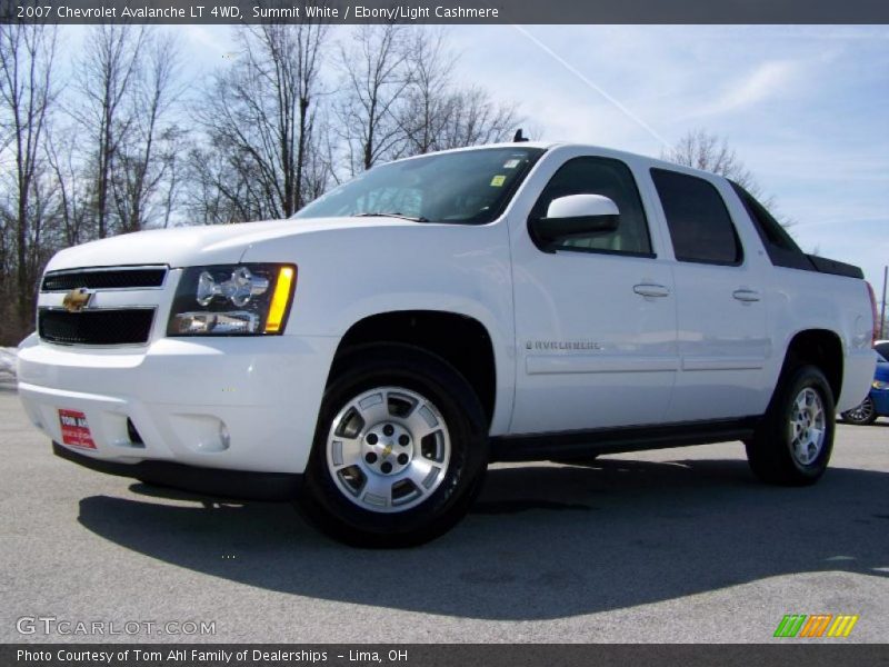 Summit White / Ebony/Light Cashmere 2007 Chevrolet Avalanche LT 4WD