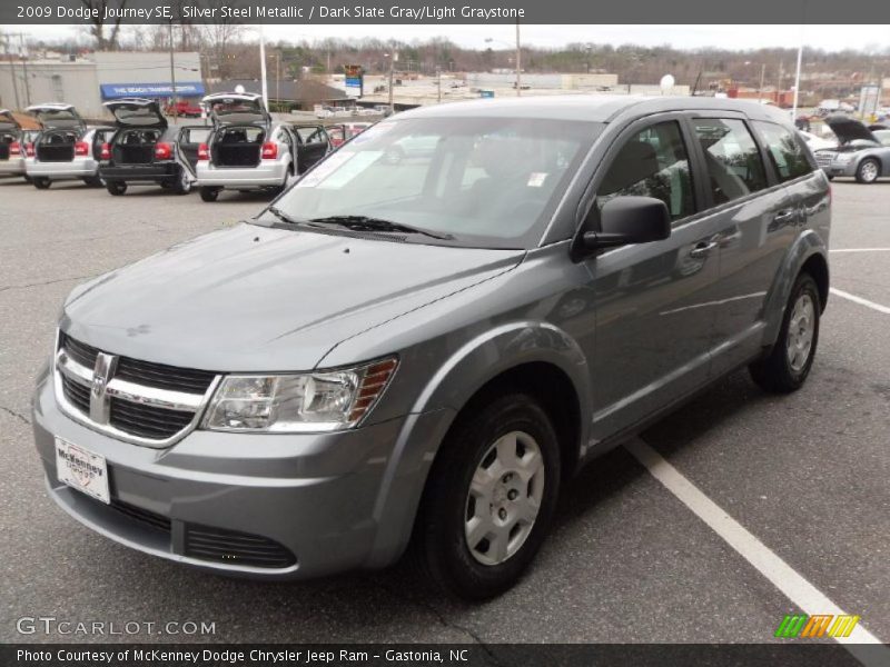 Silver Steel Metallic / Dark Slate Gray/Light Graystone 2009 Dodge Journey SE