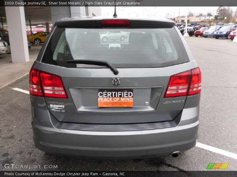 Silver Steel Metallic / Dark Slate Gray/Light Graystone 2009 Dodge Journey SE