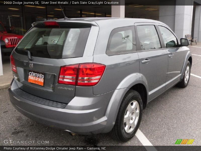Silver Steel Metallic / Dark Slate Gray/Light Graystone 2009 Dodge Journey SE