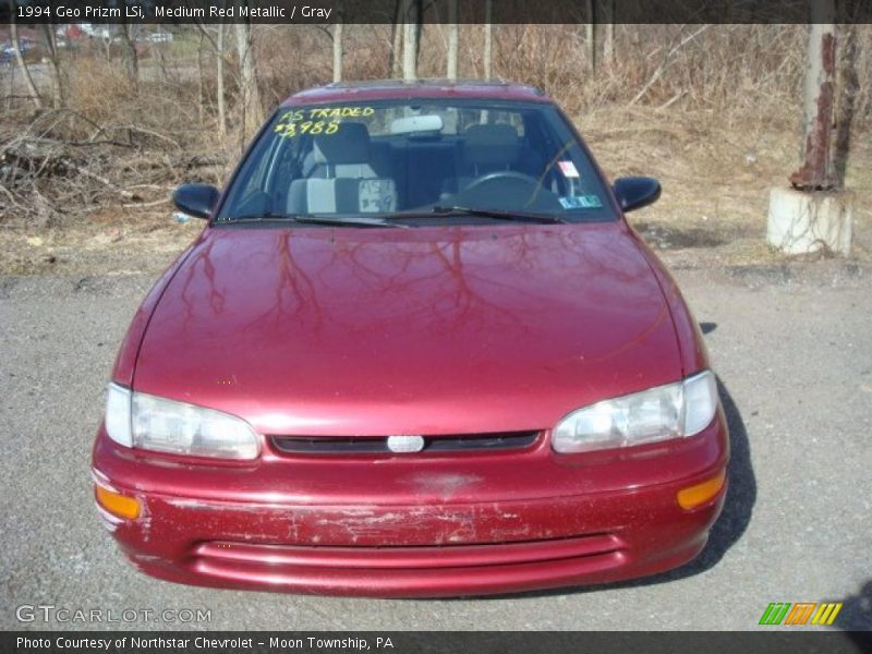 Medium Red Metallic / Gray 1994 Geo Prizm LSi