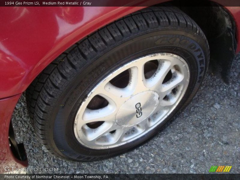 Medium Red Metallic / Gray 1994 Geo Prizm LSi