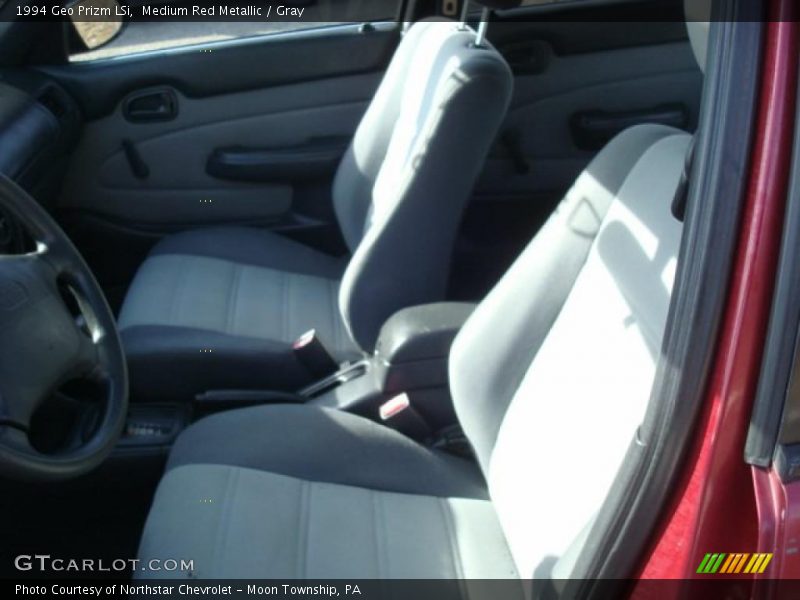 Medium Red Metallic / Gray 1994 Geo Prizm LSi