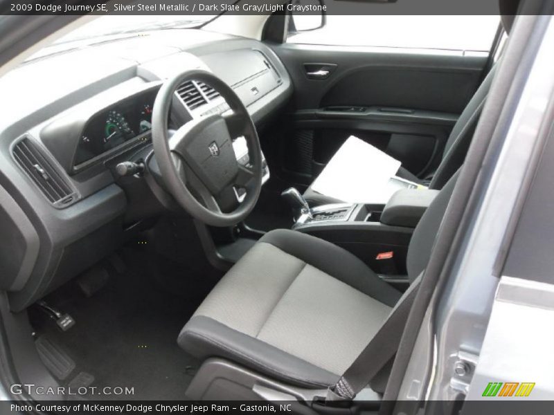 Silver Steel Metallic / Dark Slate Gray/Light Graystone 2009 Dodge Journey SE