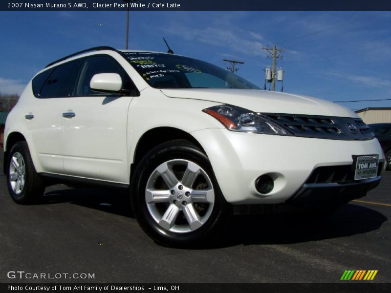 Glacier Pearl White / Cafe Latte 2007 Nissan Murano S AWD