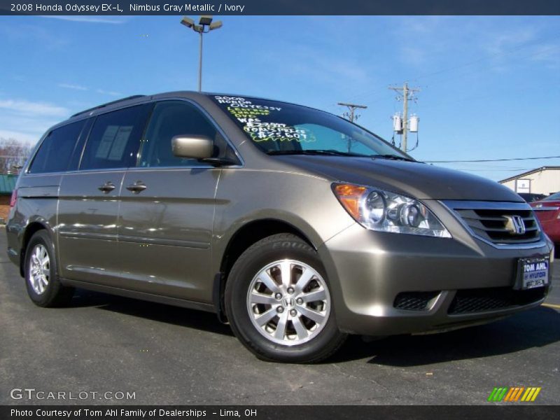 Nimbus Gray Metallic / Ivory 2008 Honda Odyssey EX-L