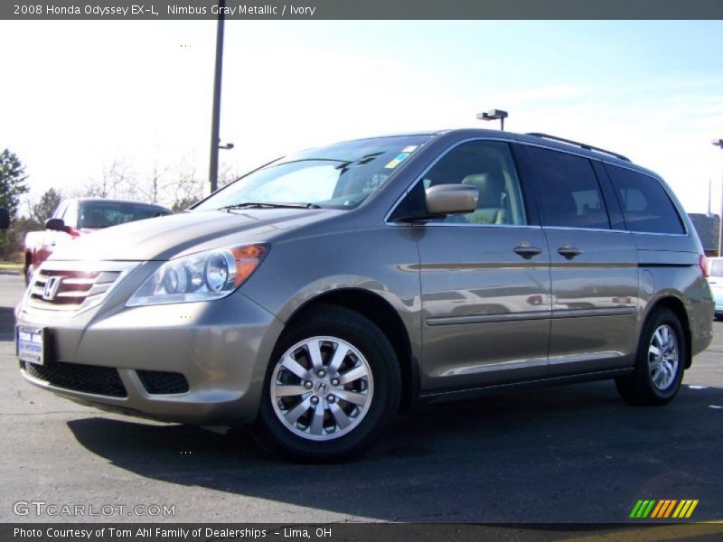 Nimbus Gray Metallic / Ivory 2008 Honda Odyssey EX-L