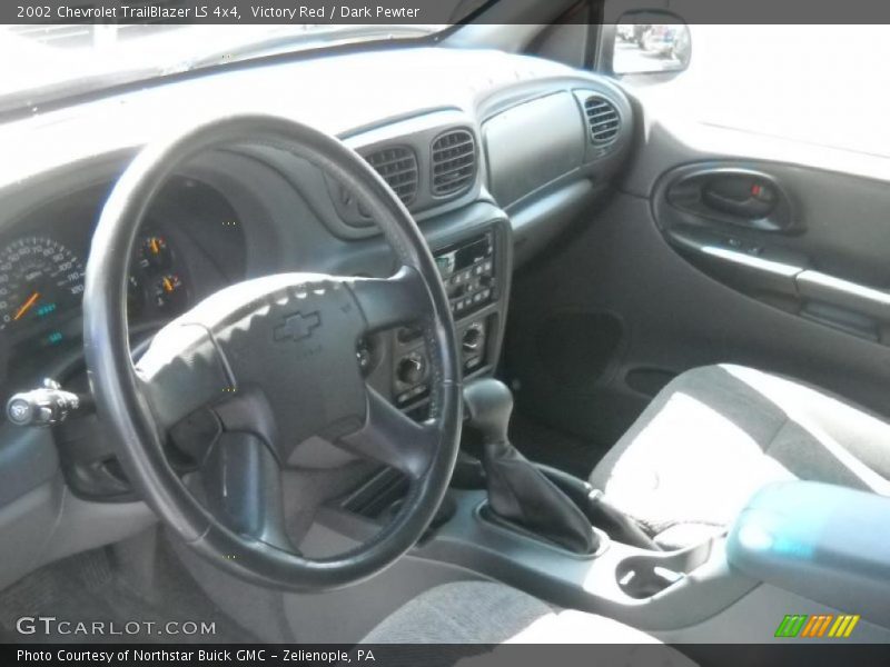 Victory Red / Dark Pewter 2002 Chevrolet TrailBlazer LS 4x4