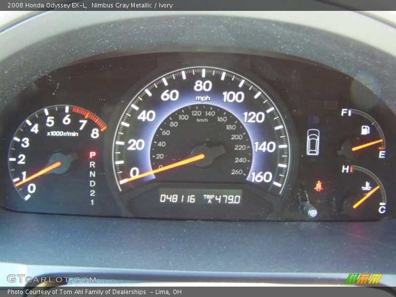 Nimbus Gray Metallic / Ivory 2008 Honda Odyssey EX-L