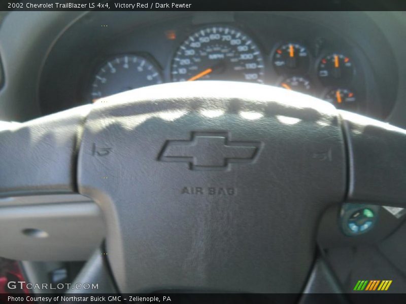 Victory Red / Dark Pewter 2002 Chevrolet TrailBlazer LS 4x4