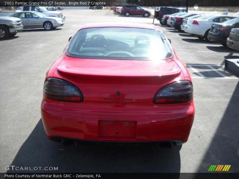 Bright Red / Graphite 2001 Pontiac Grand Prix GT Sedan