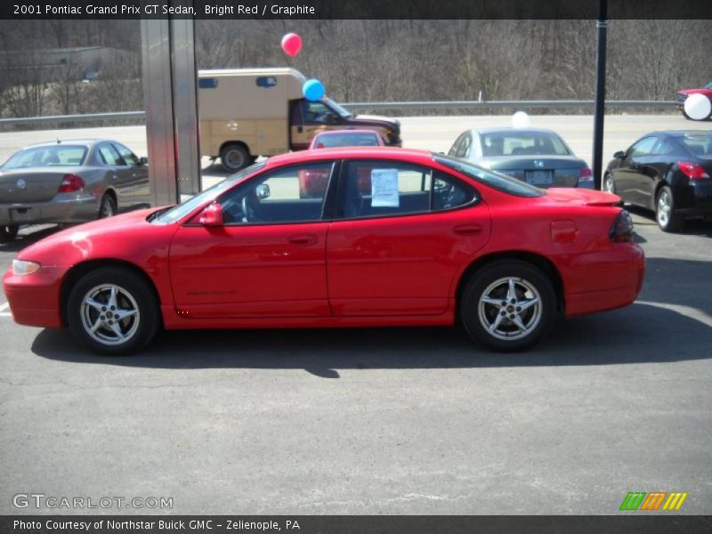 Bright Red / Graphite 2001 Pontiac Grand Prix GT Sedan