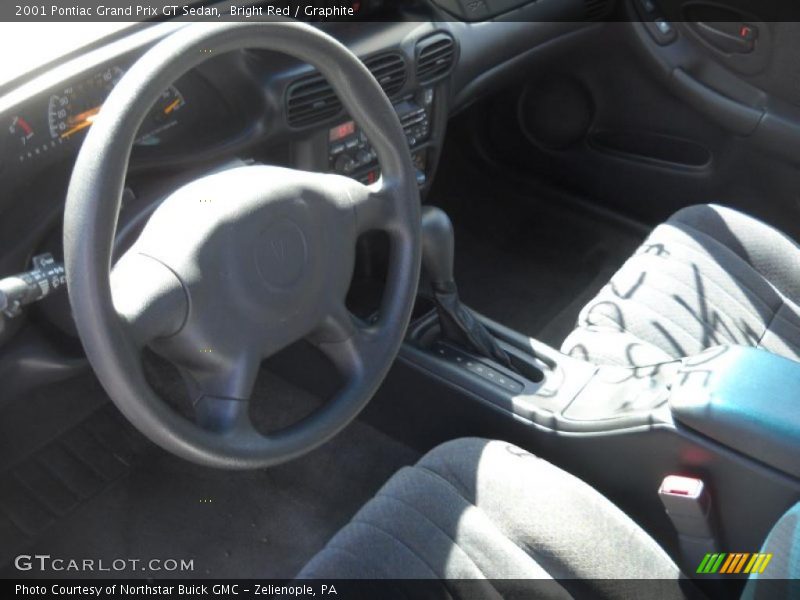 Bright Red / Graphite 2001 Pontiac Grand Prix GT Sedan