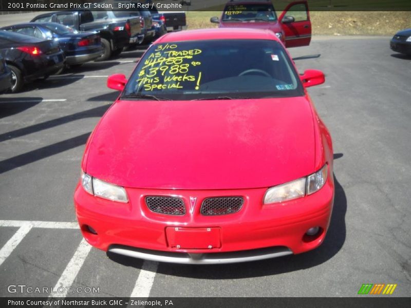 Bright Red / Graphite 2001 Pontiac Grand Prix GT Sedan