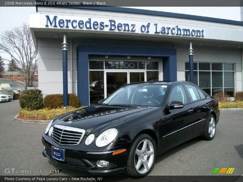 Black / Black 2008 Mercedes-Benz E 350 4Matic Sedan