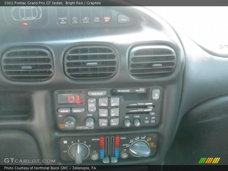 Bright Red / Graphite 2001 Pontiac Grand Prix GT Sedan
