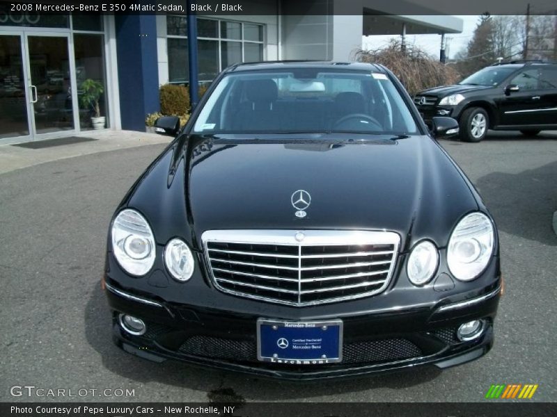 Black / Black 2008 Mercedes-Benz E 350 4Matic Sedan