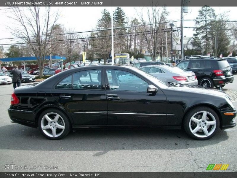Black / Black 2008 Mercedes-Benz E 350 4Matic Sedan