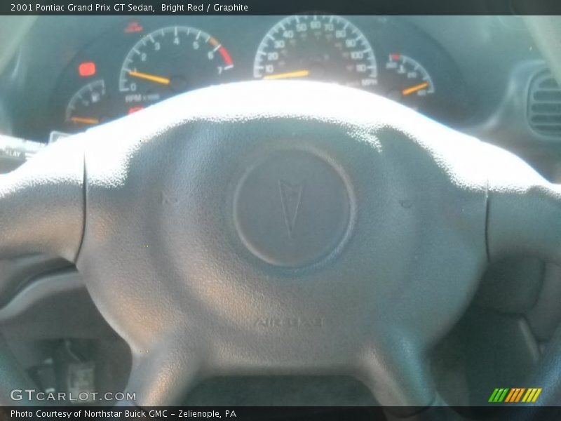 Bright Red / Graphite 2001 Pontiac Grand Prix GT Sedan