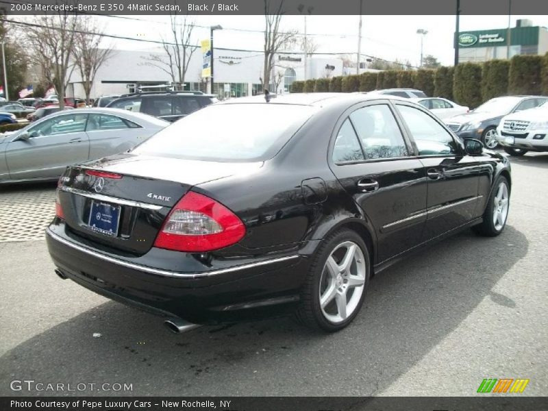 Black / Black 2008 Mercedes-Benz E 350 4Matic Sedan