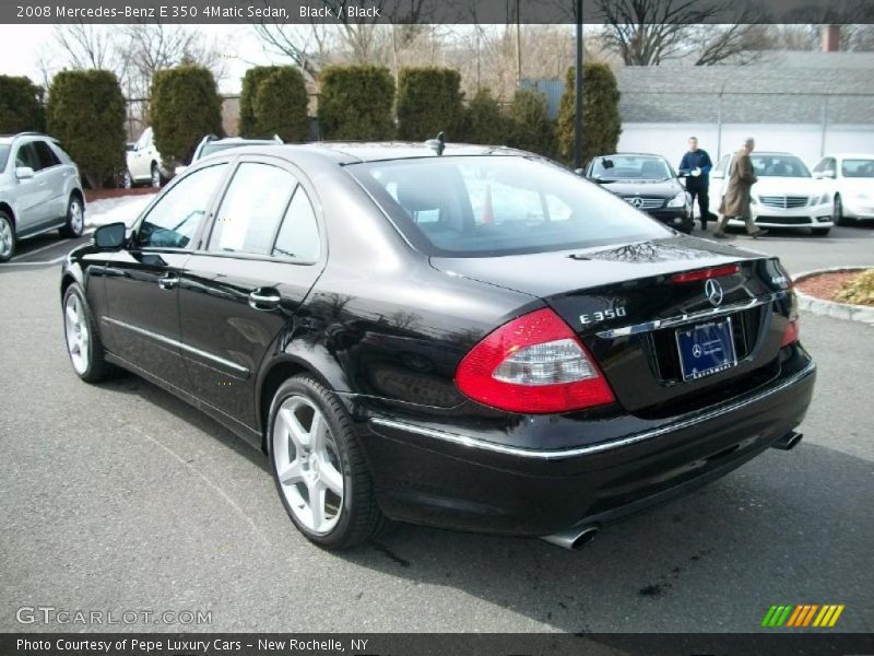 Black / Black 2008 Mercedes-Benz E 350 4Matic Sedan