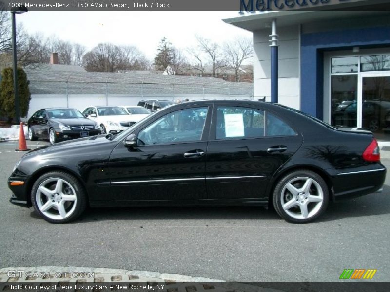 Black / Black 2008 Mercedes-Benz E 350 4Matic Sedan