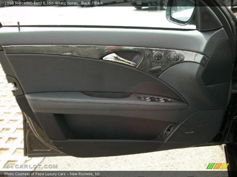 Black / Black 2008 Mercedes-Benz E 350 4Matic Sedan