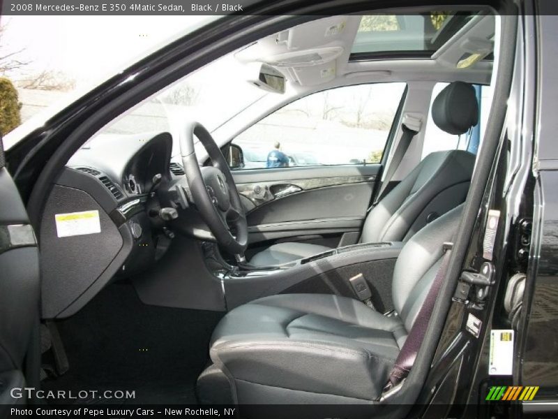 Black / Black 2008 Mercedes-Benz E 350 4Matic Sedan