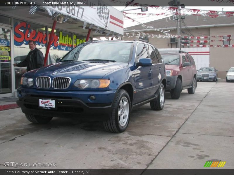 Topaz Blue Metallic / Black 2001 BMW X5 4.4i