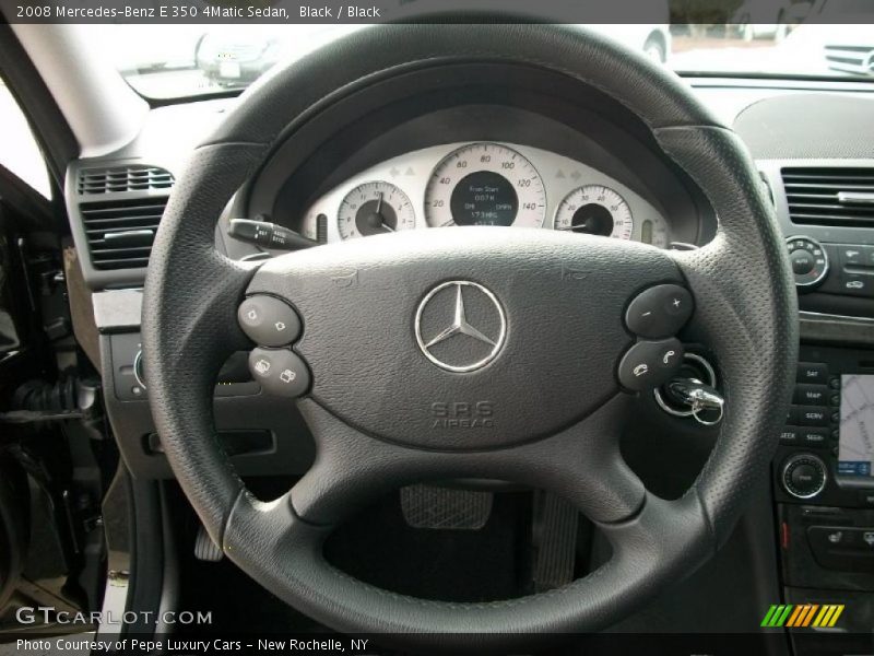 Black / Black 2008 Mercedes-Benz E 350 4Matic Sedan