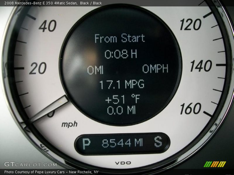 Black / Black 2008 Mercedes-Benz E 350 4Matic Sedan