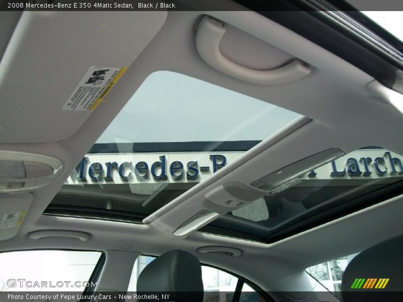 Black / Black 2008 Mercedes-Benz E 350 4Matic Sedan