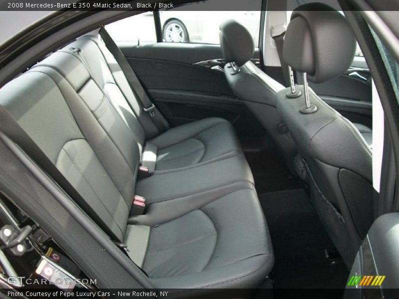Black / Black 2008 Mercedes-Benz E 350 4Matic Sedan