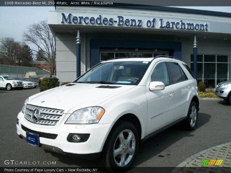 Arctic White / Macadamia 2008 Mercedes-Benz ML 350 4Matic