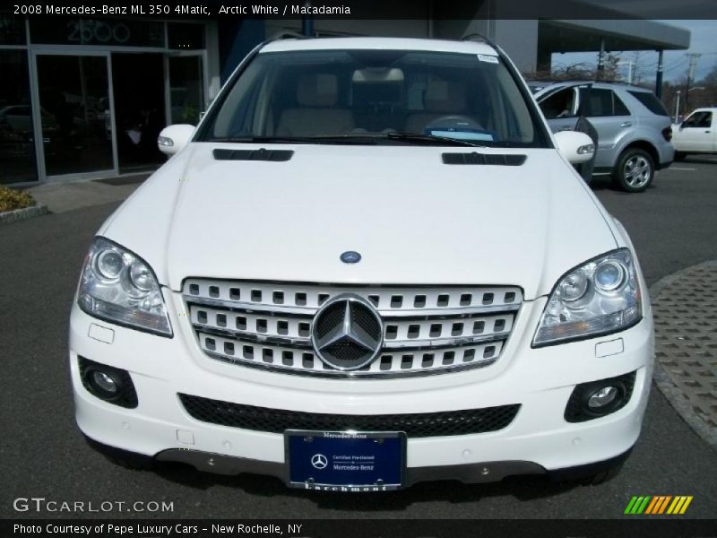 Arctic White / Macadamia 2008 Mercedes-Benz ML 350 4Matic