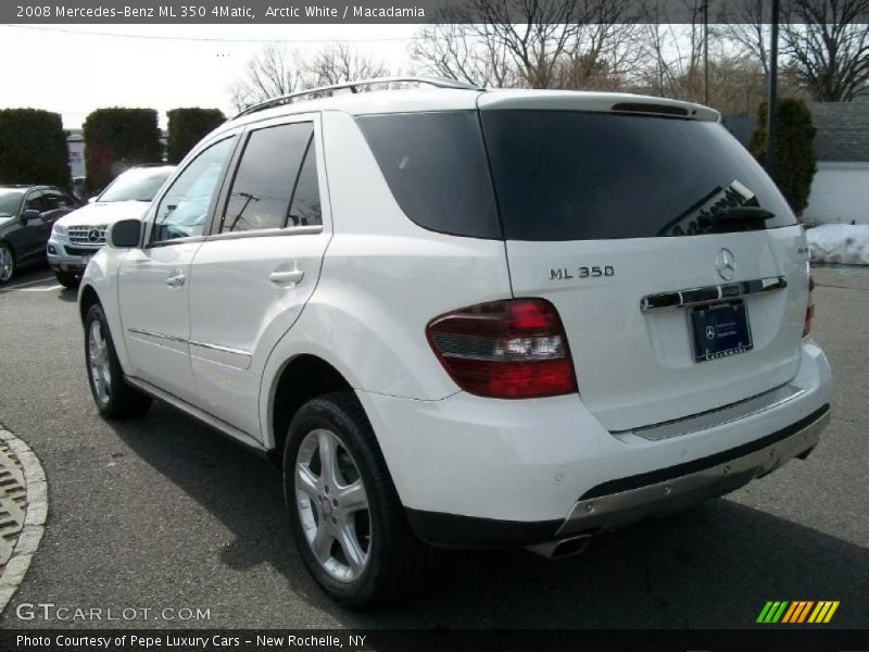 Arctic White / Macadamia 2008 Mercedes-Benz ML 350 4Matic