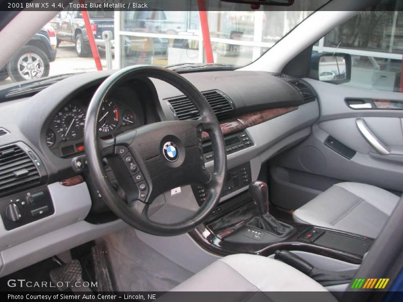 Topaz Blue Metallic / Black 2001 BMW X5 4.4i