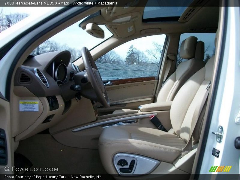 Arctic White / Macadamia 2008 Mercedes-Benz ML 350 4Matic